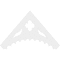 Ekena Millwork Pitch Wellington Architectural Grade PVC Gable Pediment, 60"W x 35"H x 1"P (14/12) GPP060X035X100WEL - alternate 3
